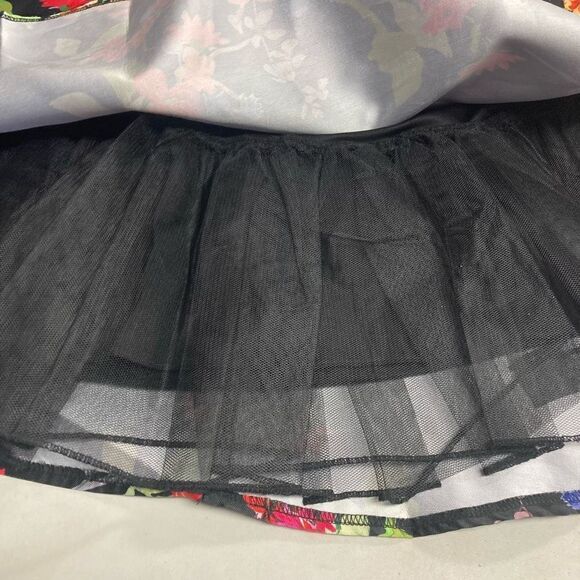 JODI KRISTOPHER Circle Skater Skirt With Pinafore Size 11 Junior Multicolored - Picture 10 of 12